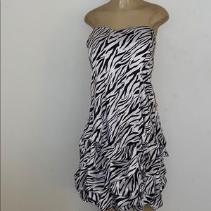 3x$30 Deb Plus Size 14  22 24 Dress Zebra Party New